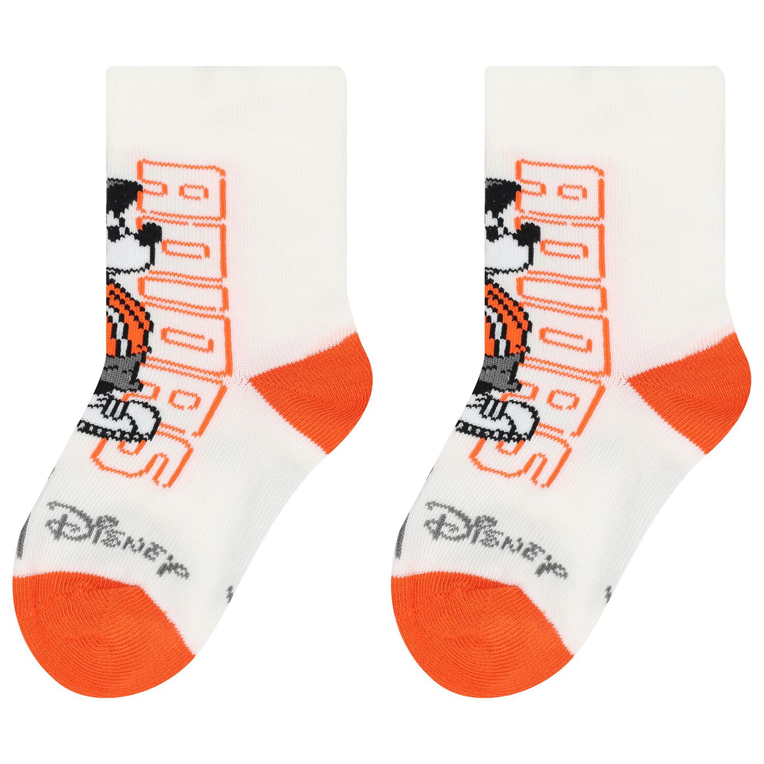 Ivory, Navy Blue & Green Disney Logo Socks ( 3-Pack ), 1, hi-res