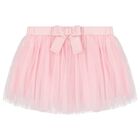 Girls Pink Ruffled Skirt Set, 1, hi-res