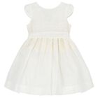 Girls Ivory Lace Dress, 1, hi-res