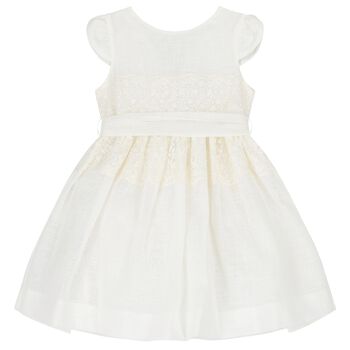 Girls Ivory Lace Dress