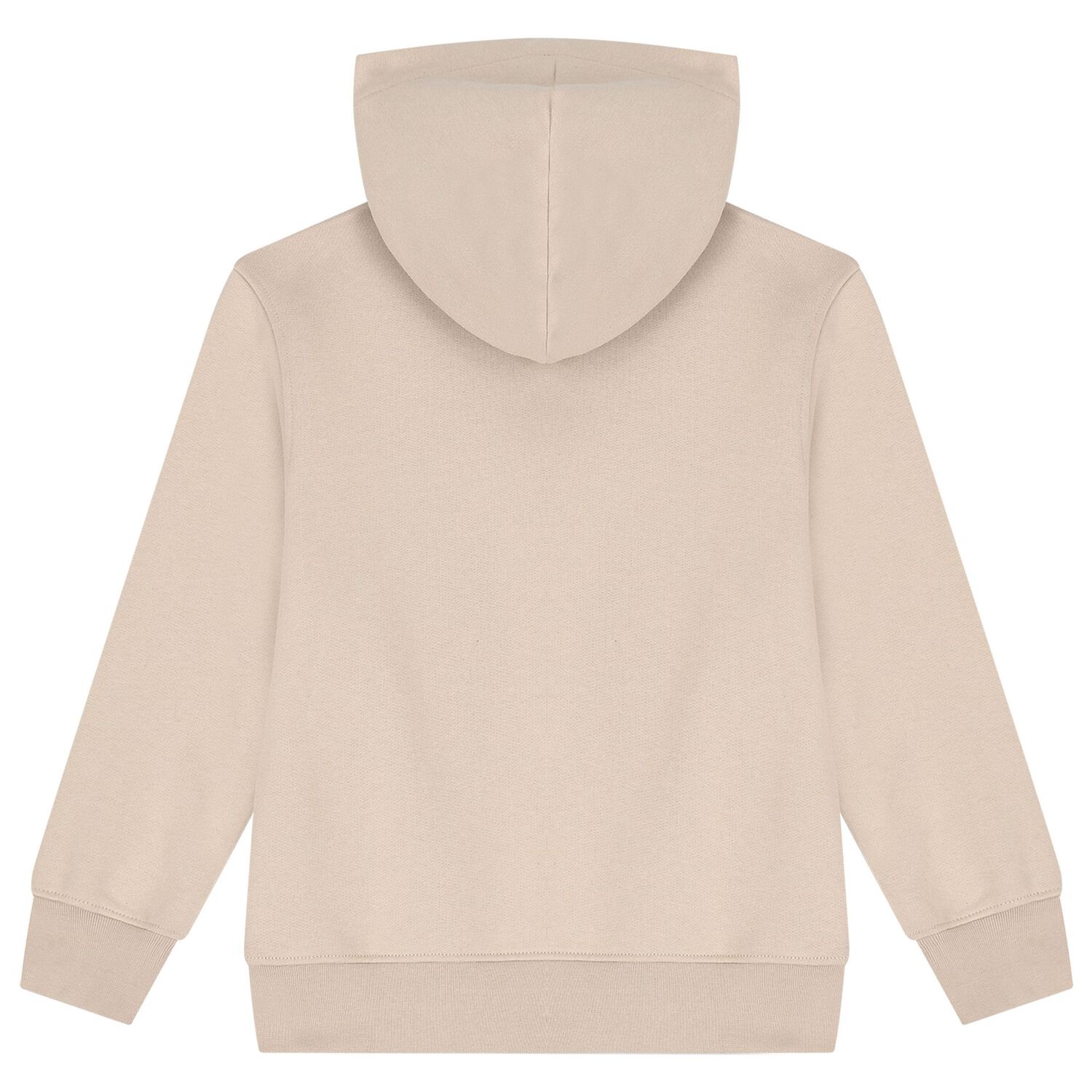 Beige Logo Hooded Top, 2, hi-res