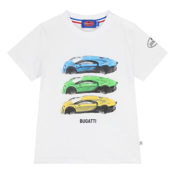 Younger Boys White Logo T-Shirt