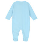 Blue Teddy Logo Babygrow, 1, hi-res