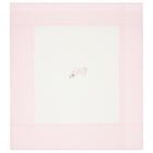 Baby Girls White & Pink Swaddle Blanket, 2, hi-res
