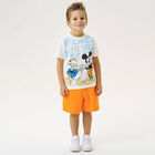 Boys Ivory & Orange Shorts Set, 1, hi-res