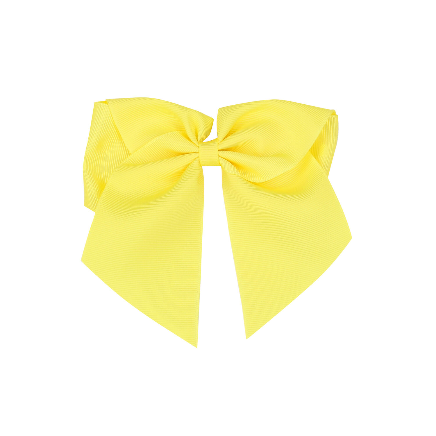 Girls Yellow Bow Hair Clip, 2, hi-res
