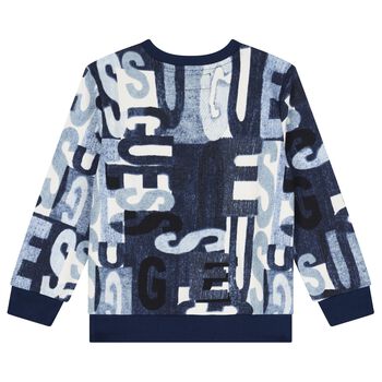Boys Blue Logo Sweatshirt
