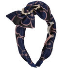 Girls Navy Heart Headband, 5, hi-res