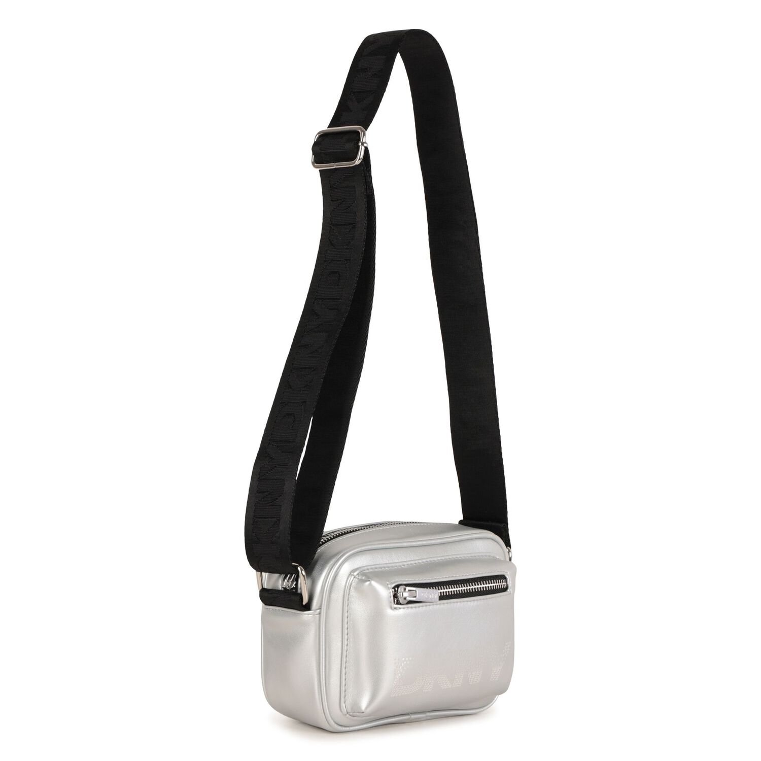 Girls Silver Logo Bag, 1, hi-res