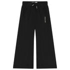 Girls Black Logo Joggers, 1, hi-res