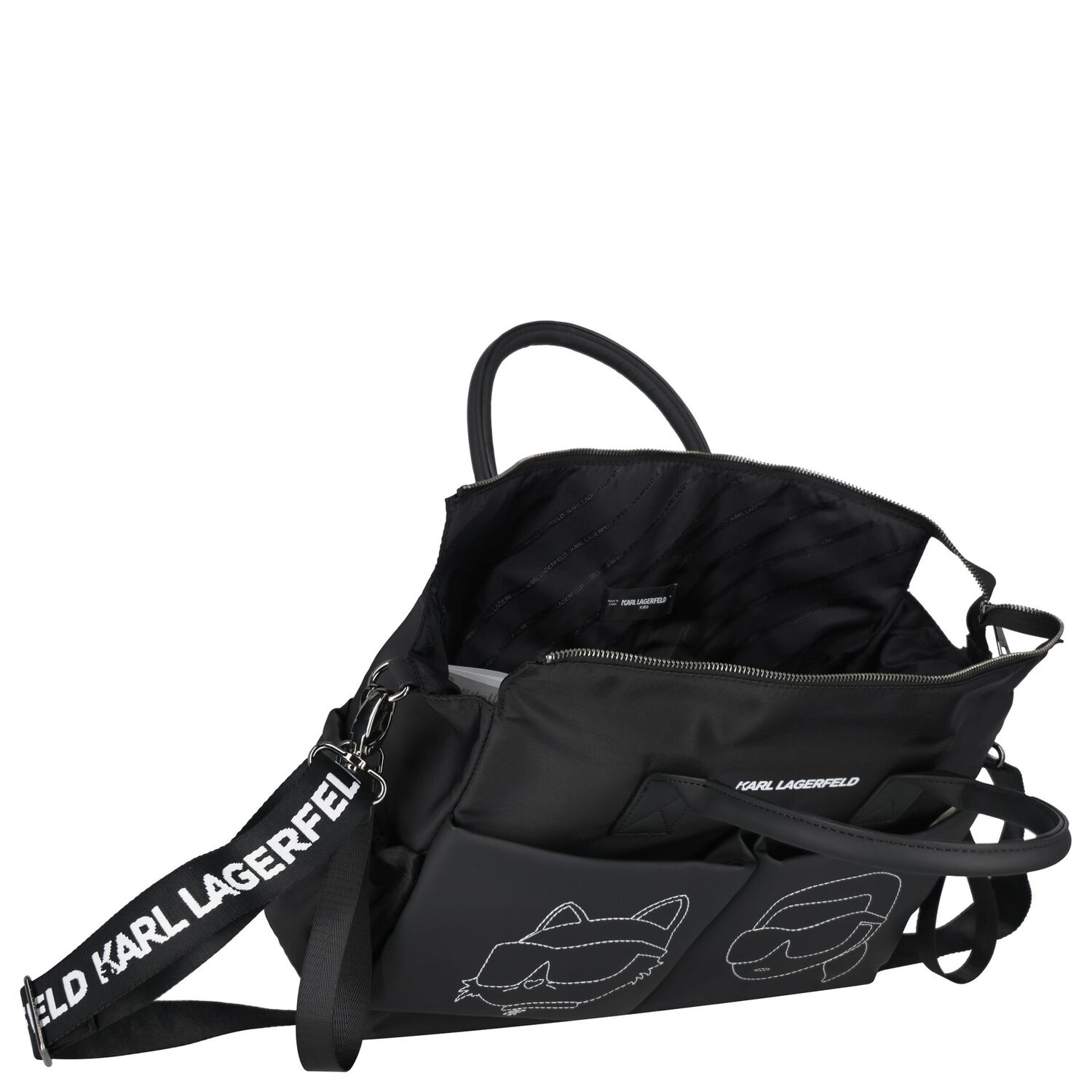 Black Ikonik Baby Changing Bag, 1, hi-res