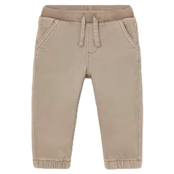 Younger Boys Beige Joggers