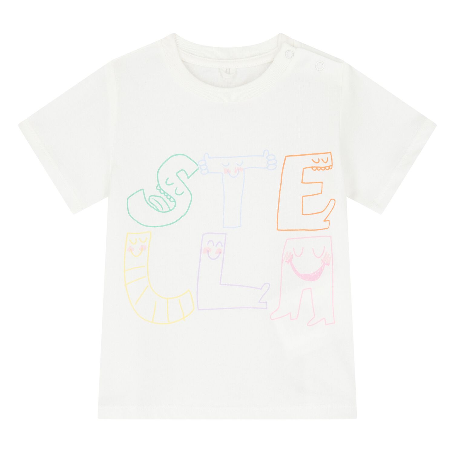 Younger Girls Ivory Logo T-Shirt, 1, hi-res image number null
