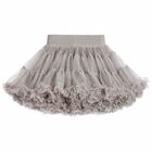 Girls Silver Tulle Tutu Skirt, 2, hi-res