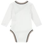White Logo Babygrow Gift Set, 1, hi-res