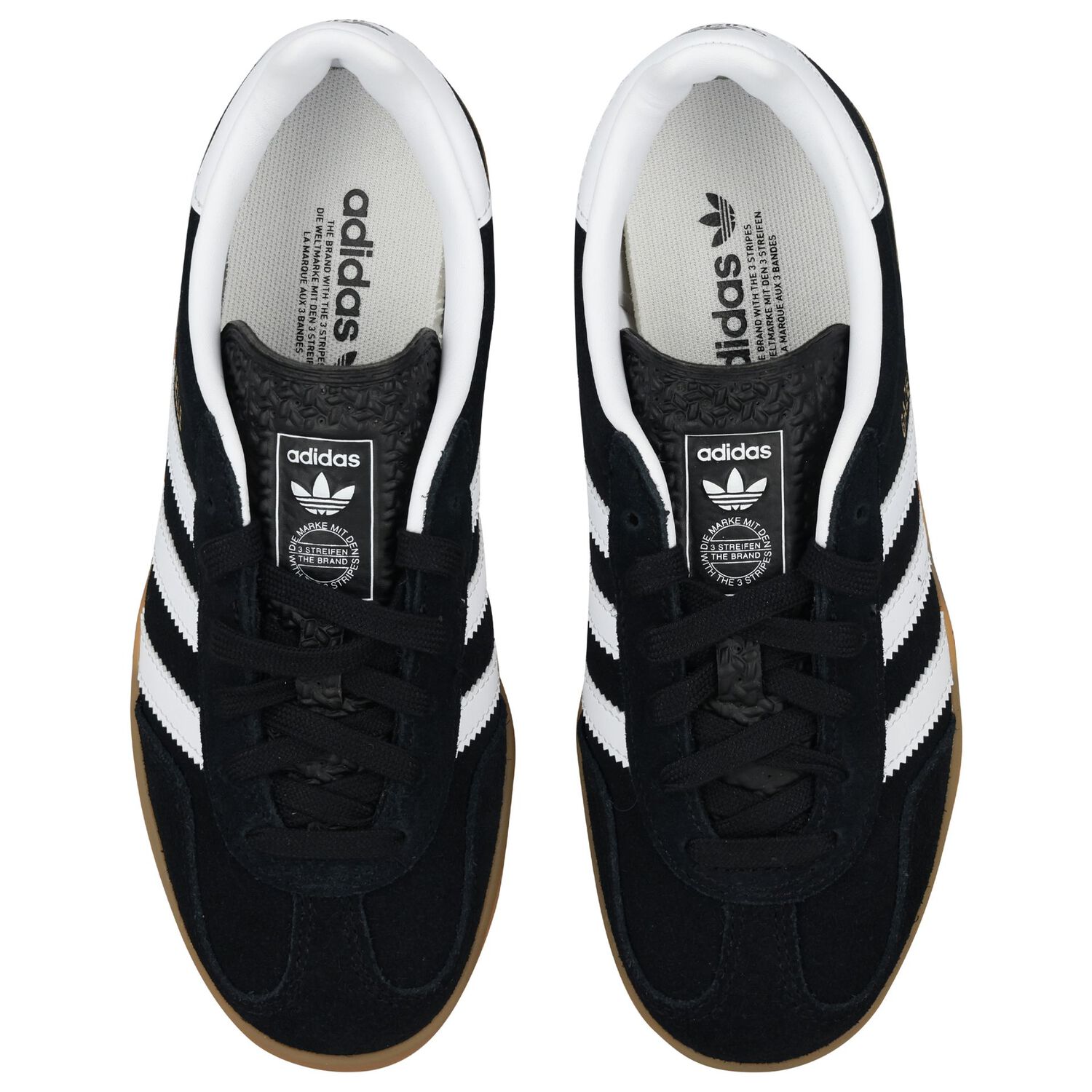 Black & White Logo Gazelle Indoor Trainers, 1, hi-res
