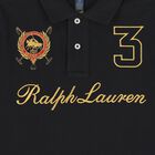 Boys Black Logo Polo Shirt, 1, hi-res