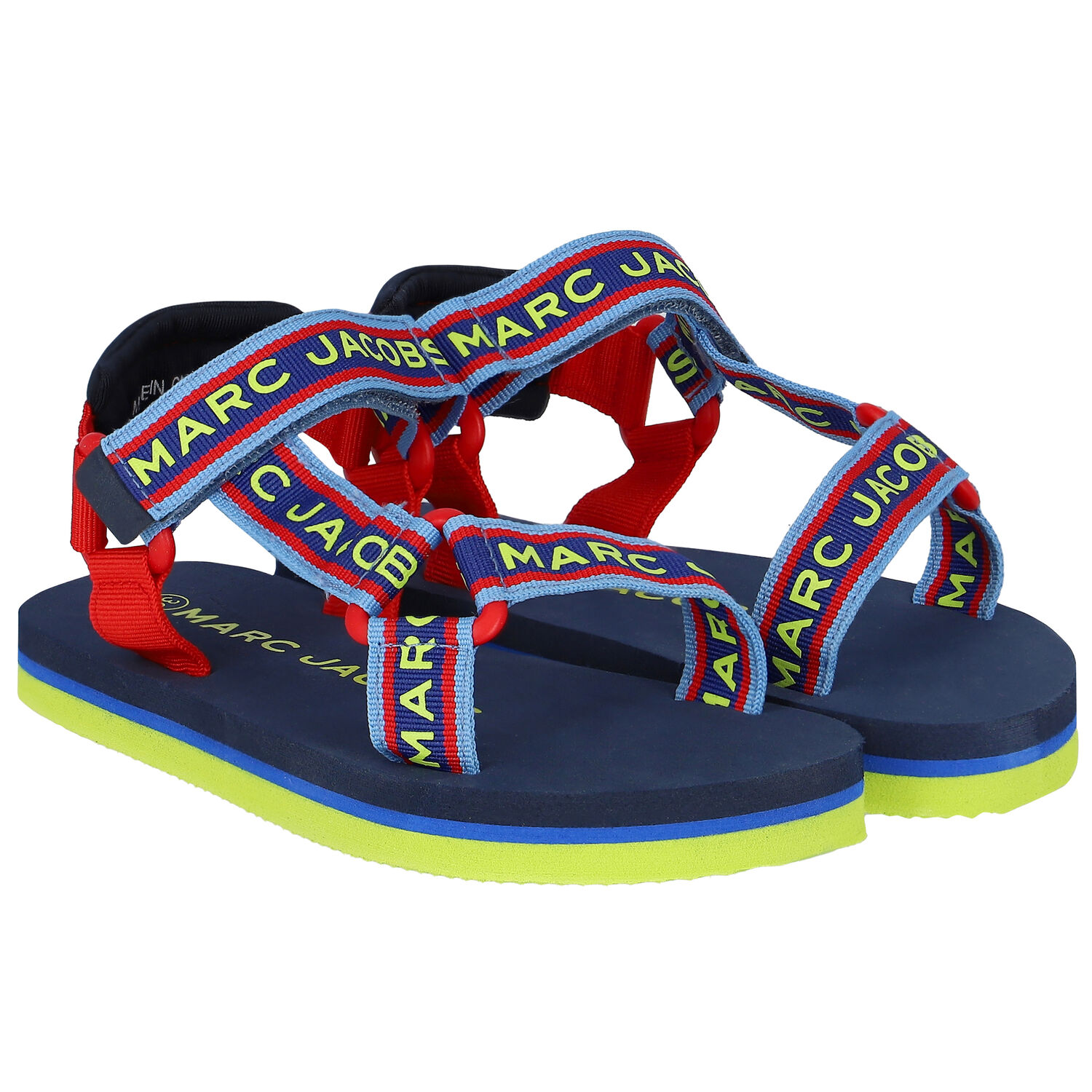 Multi-Coloured Logo Sandals, 1, hi-res