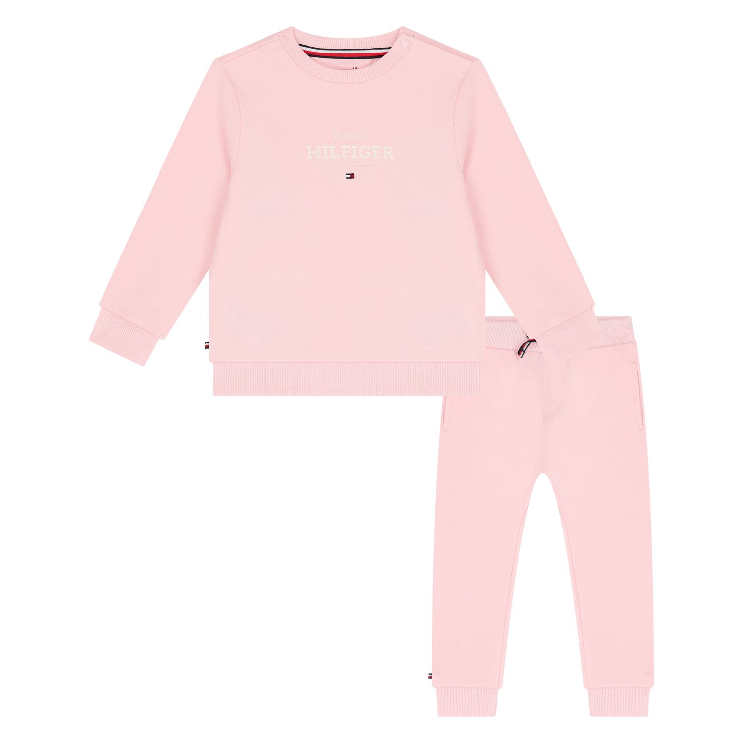 Baby Girls Pink Logo Tracksuit, 3, hi-res image number null