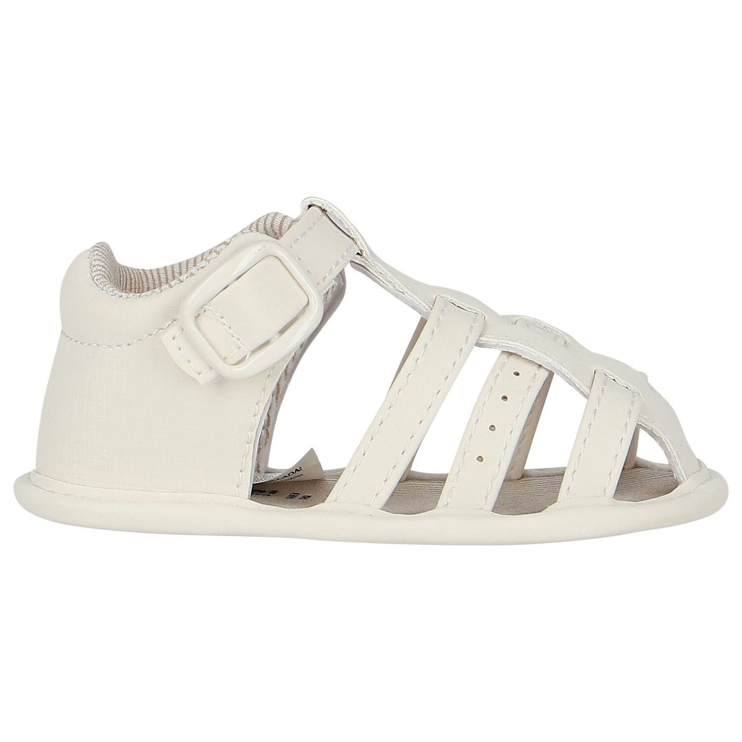 Baby Boys Ivory Sandals, 3, hi-res