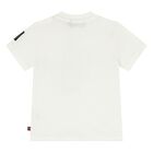 Younger Boys Ivory Logo T-Shirt, 1, hi-res