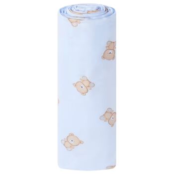 Baby Boys Blue Teddy Bear Blanket