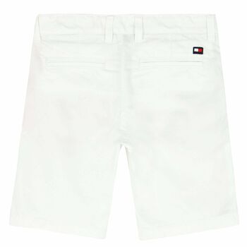 Boys White Chino Shorts