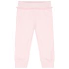 Baby Girls Pink & White Tracksuit Set, 1, hi-res