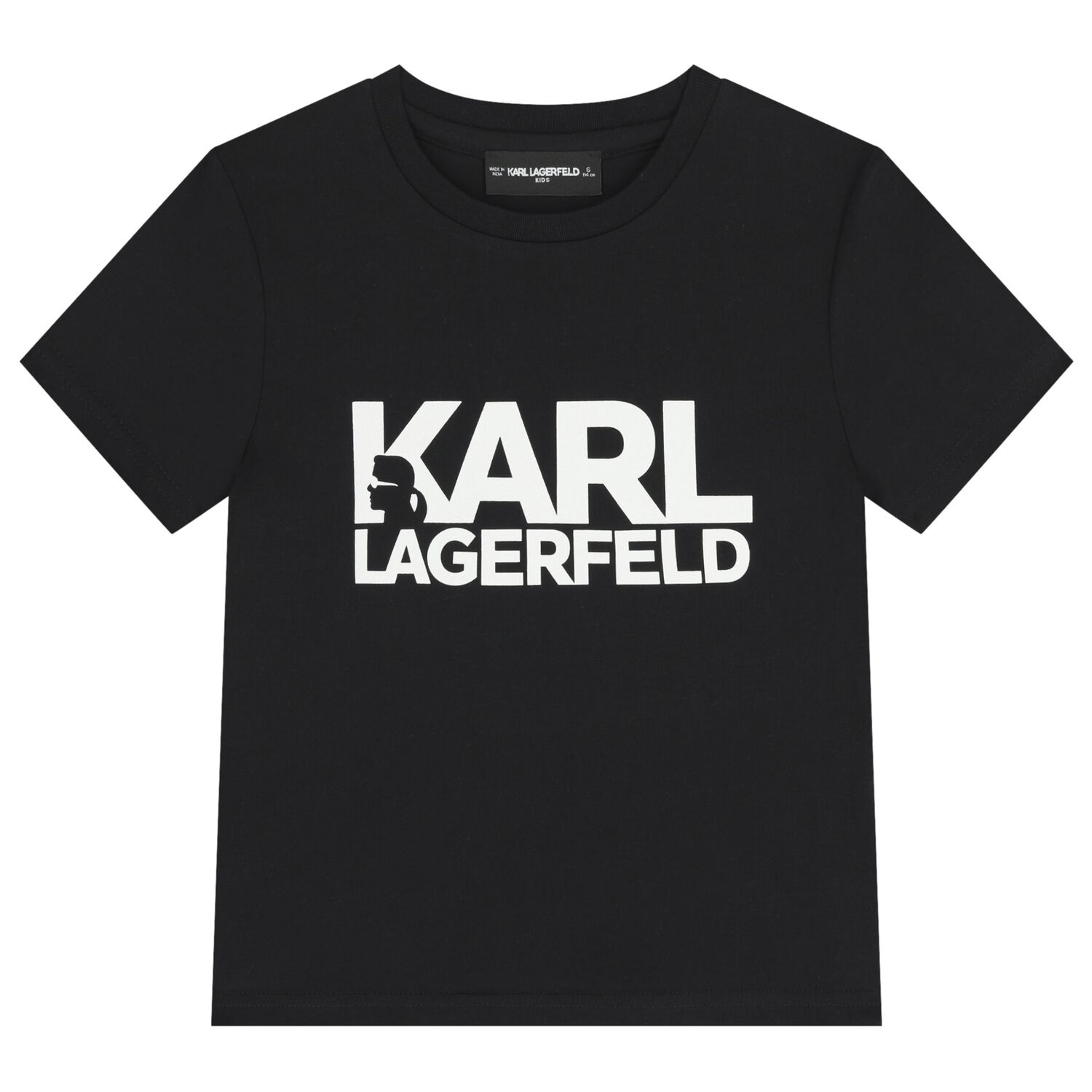 Boys Mini Me Black Logo T-Shirt, 1, hi-res