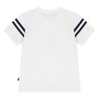 Younger Boys White Logo T-Shirt , 1, hi-res