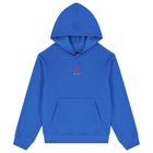Boys Blue Jordan Logo Hooded Top, 1, hi-res