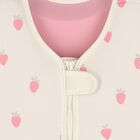 Girls Beige & Pink Strawberry Swim Vest, 1, hi-res