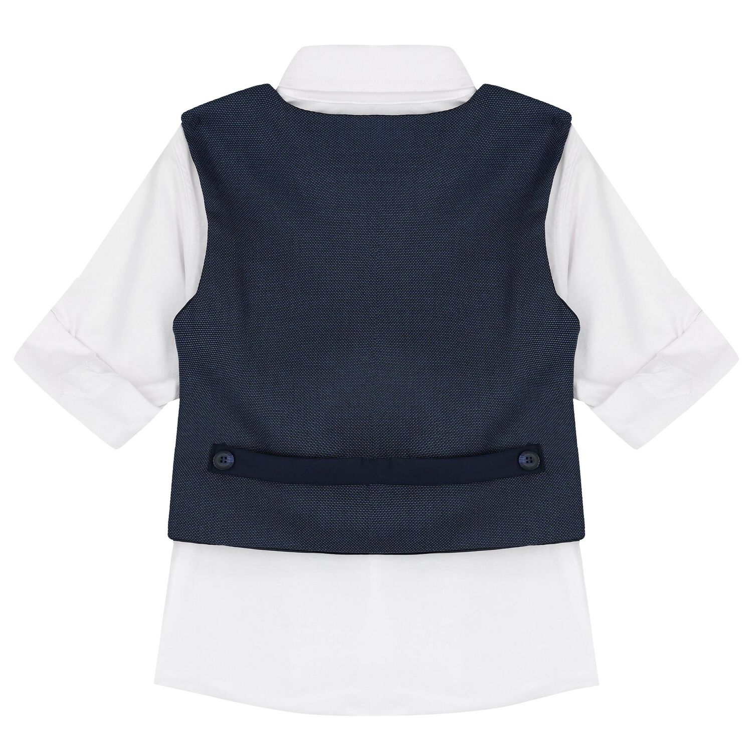 Boys Navy & White Suit Set, 1, hi-res image number null