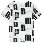 Boys White Logo T-Shirt, 1, hi-res