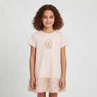 Girls Pink Bag Sequin Dress, 3, hi-res