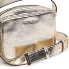 Girls Gold Faux Leather Bag, 1, hi-res