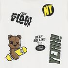 Boys Ivory Teddy Bear Hooded Zip Up Top, 1, hi-res