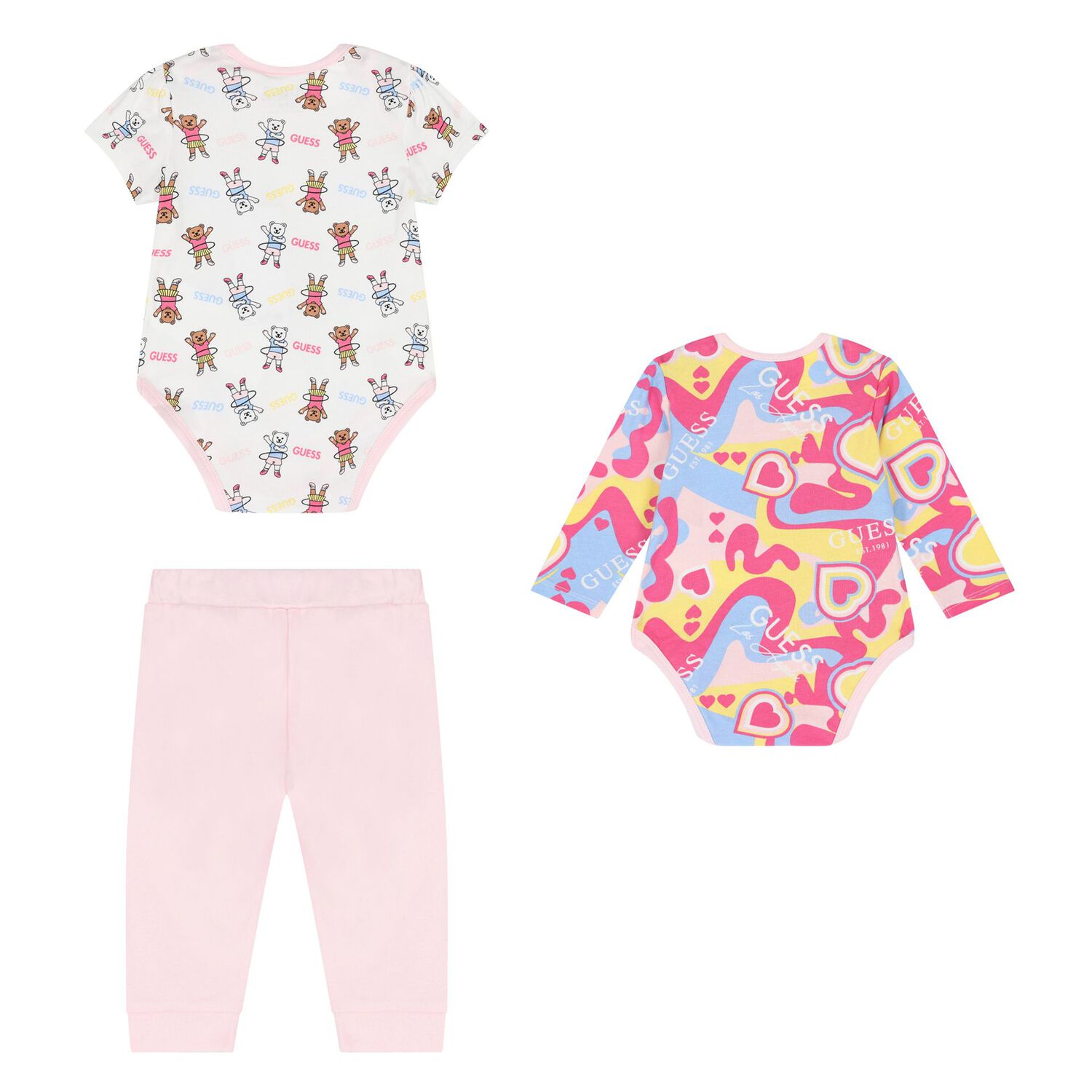 Baby Girls Multi-Coloured Bodysuit Gift Set, 1, hi-res