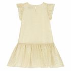 Girls Gold Logo Dress, 1, hi-res