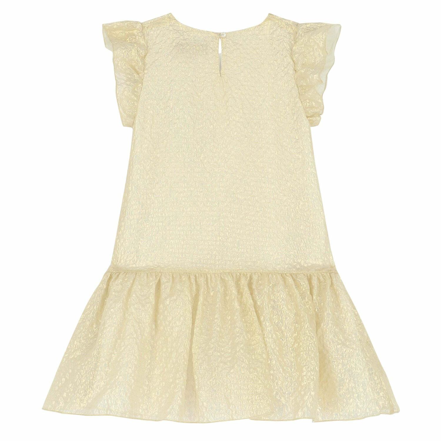 Girls Gold Logo Dress, 1, hi-res image number null