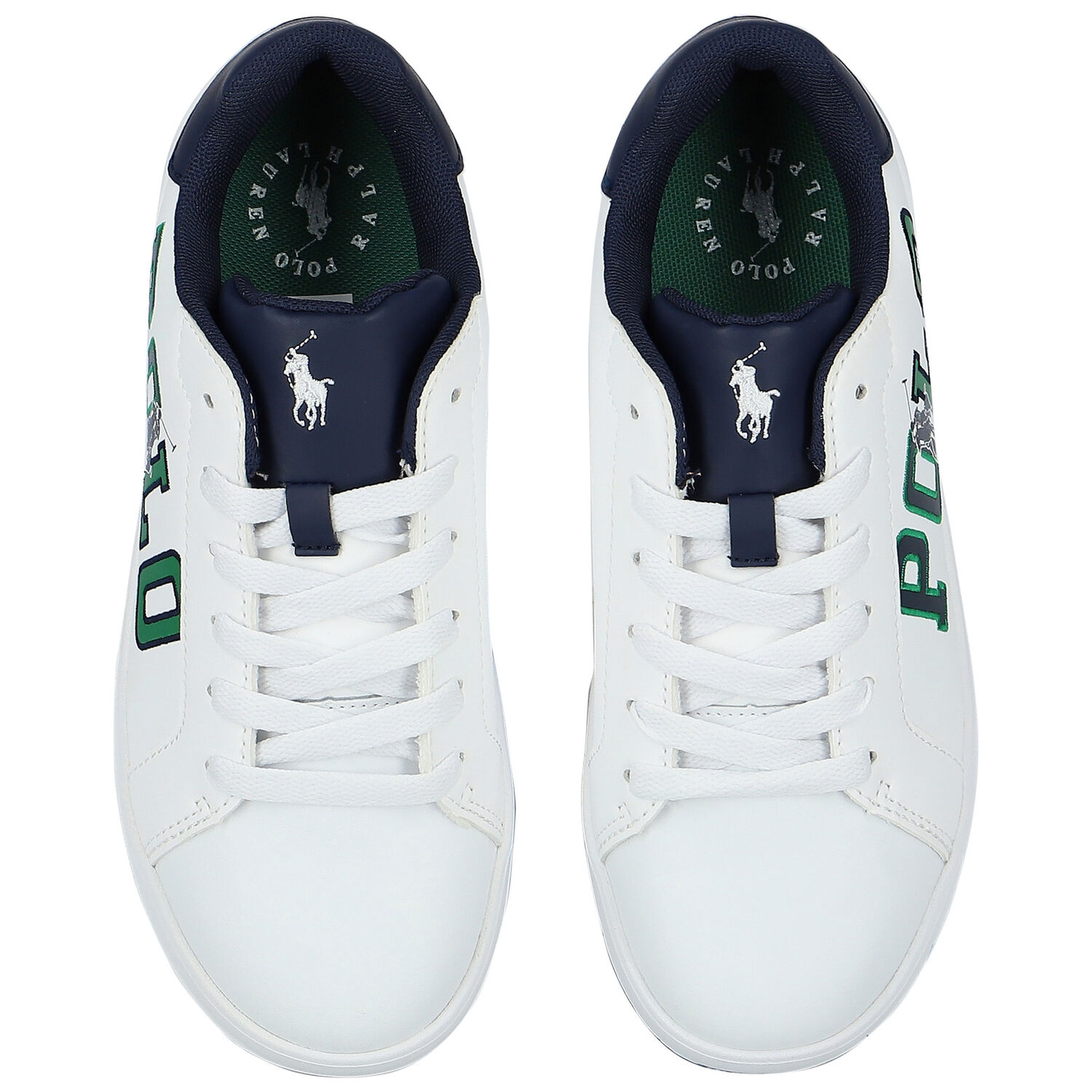 Boys White Logo Trainers, 1, hi-res image number null
