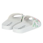 Girls White Logo Sliders, 1, hi-res