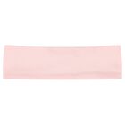 Baby Girls Pink & Ivory Logo Headband, 1, hi-res