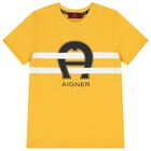 Boys Yellow Logo T-Shirt, 1, hi-res