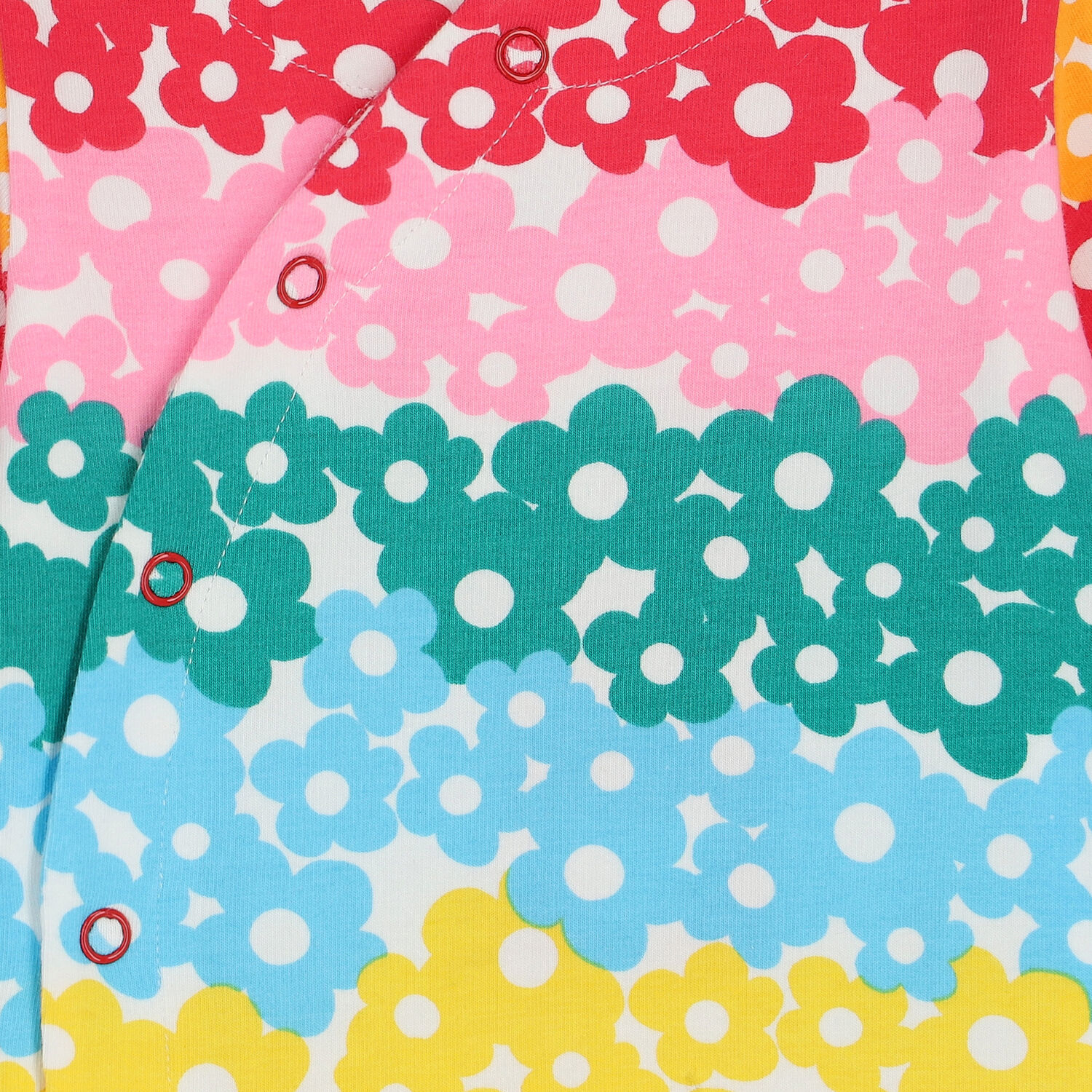 Baby Girls Multi-Colored Floral Babygrow, 1, hi-res