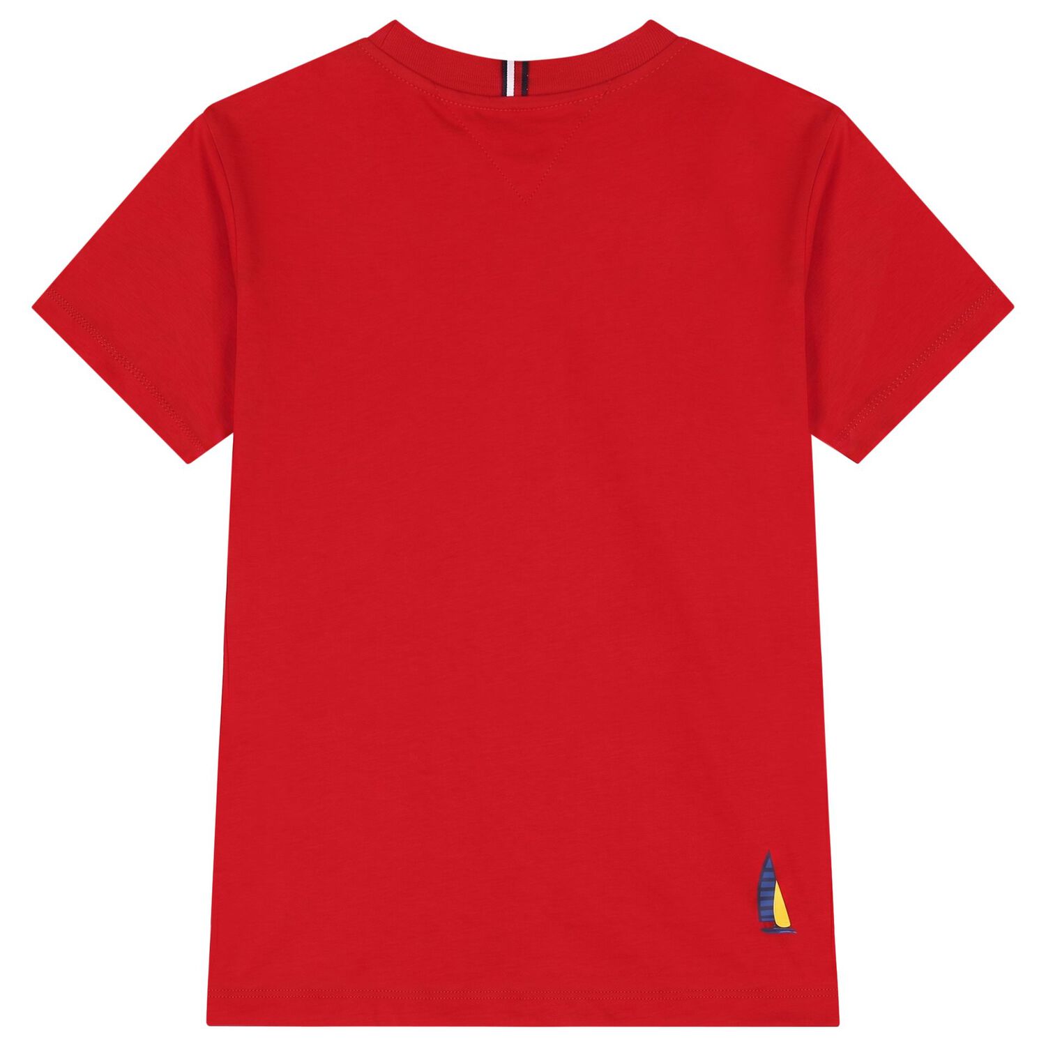 Boys Red & Navy Blue Logo Shorts Set, 1, hi-res