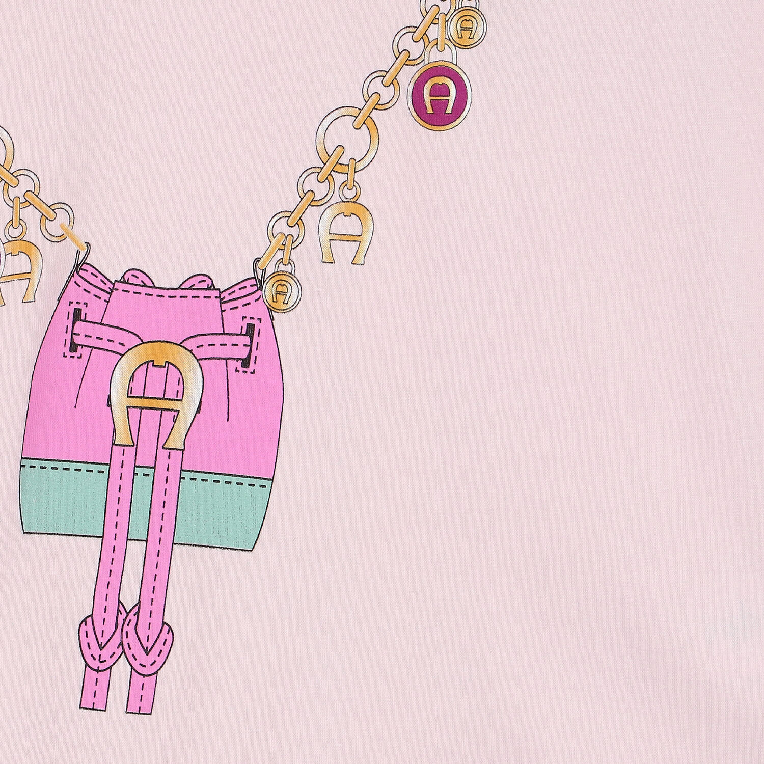 Younger Girls Pink Logo Bag Dress, 1, hi-res