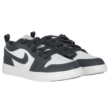 Grey & White Air Jordan 1 Low Alt Trainers