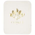 Baby Girls Ivory & Gold Logo Blanket, 1, hi-res