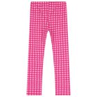 Girls Pink Gingham Leggings Set, 1, hi-res